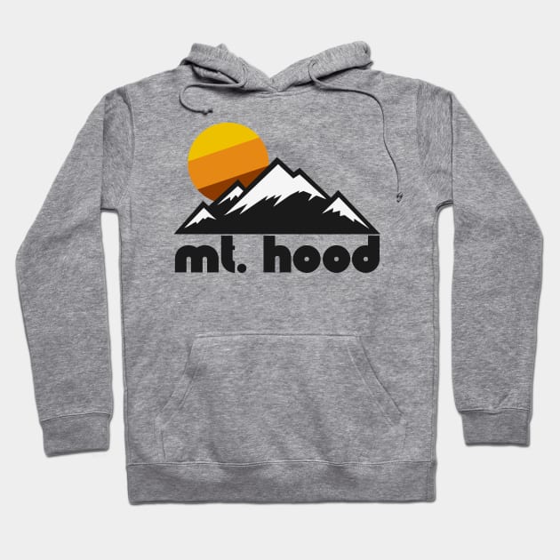 Retro Mt Hood ))(( Tourist Souvenir Travel Oregon Design Hoodie by darklordpug